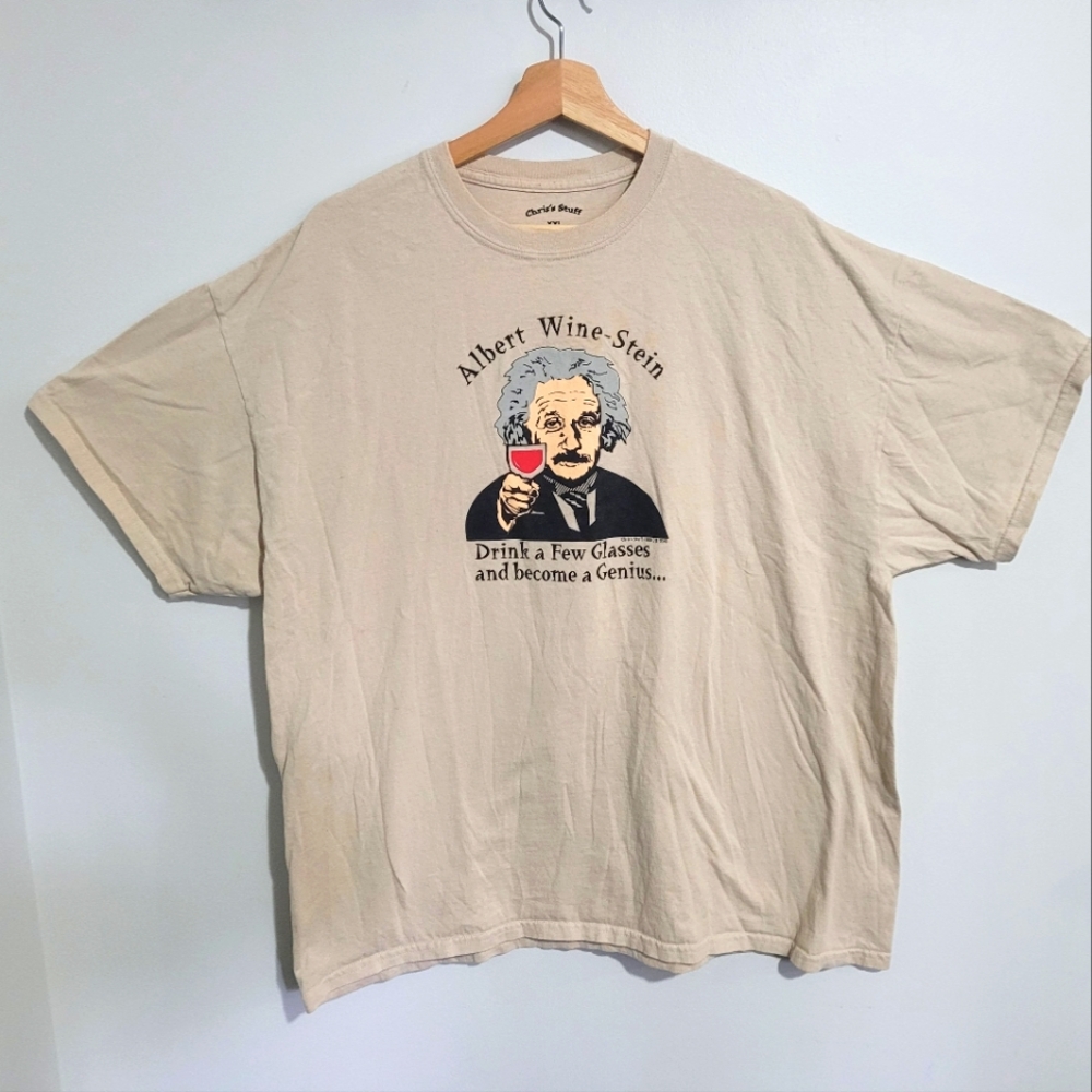 Albert Wine-Stein Graphic T-Shirt - Tan Vintage
